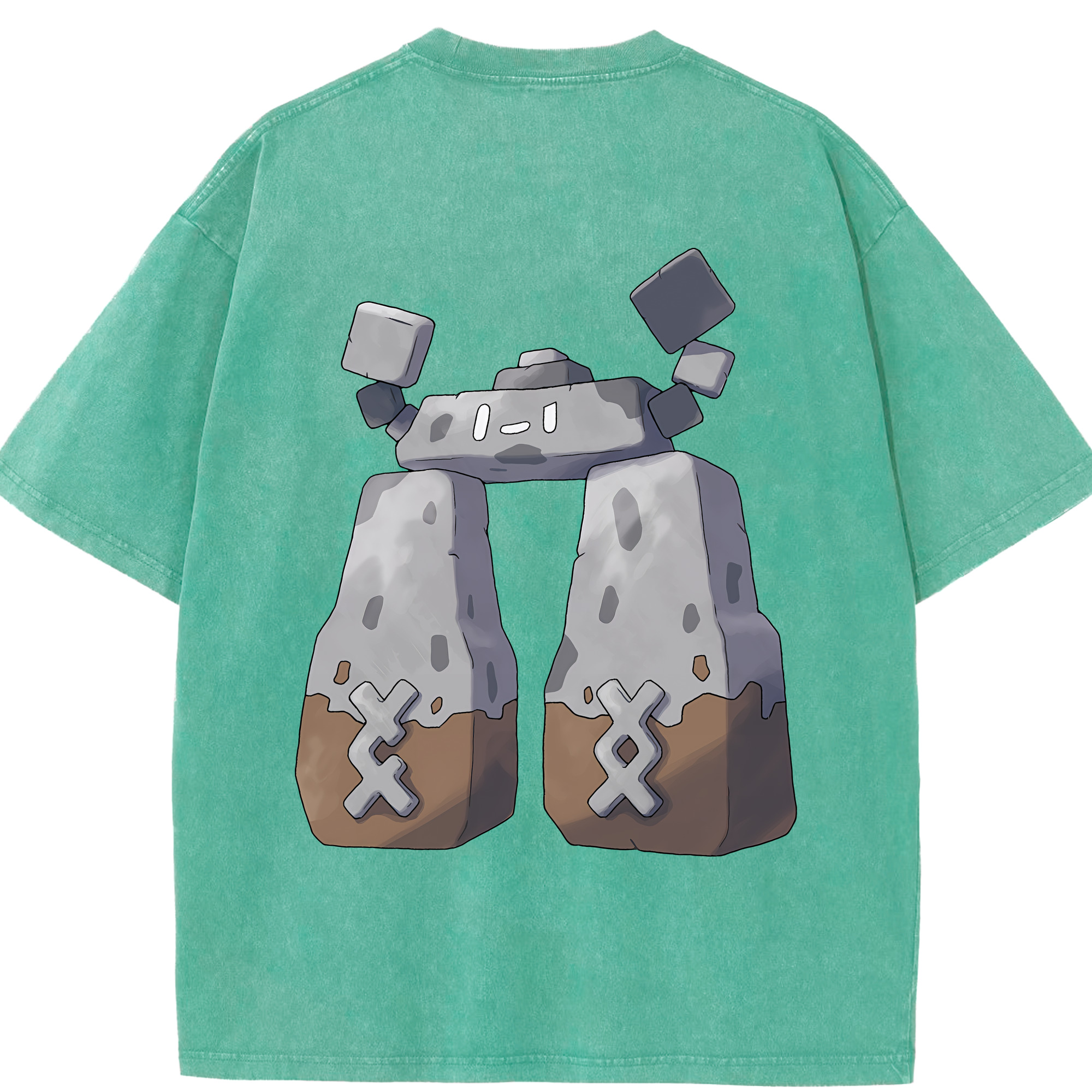 （画像用） ポケットモンスター Pokémon 綿100% ヴィンテージ風 半袖Tシャツ（背面プリント）